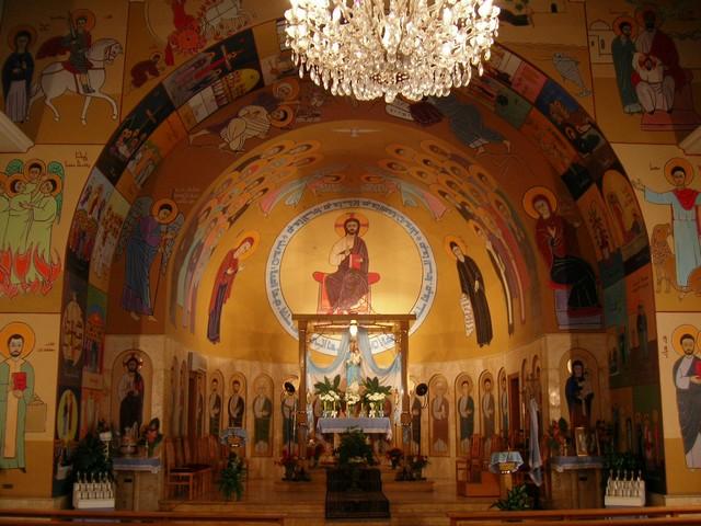Byzantine church interior